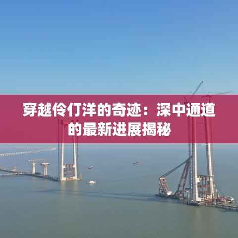 穿越伶仃洋的奇迹：深中通道的最新进展揭秘