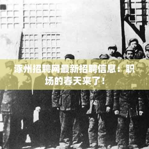 涿州招聘网最新招聘信息：职场的春天来了！