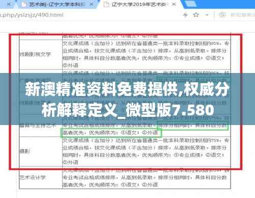 新澳精准资料免费提供,权威分析解释定义_微型版7.580