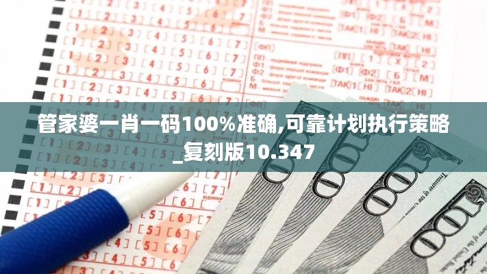 管家婆一肖一码100%准确,可靠计划执行策略_复刻版10.347