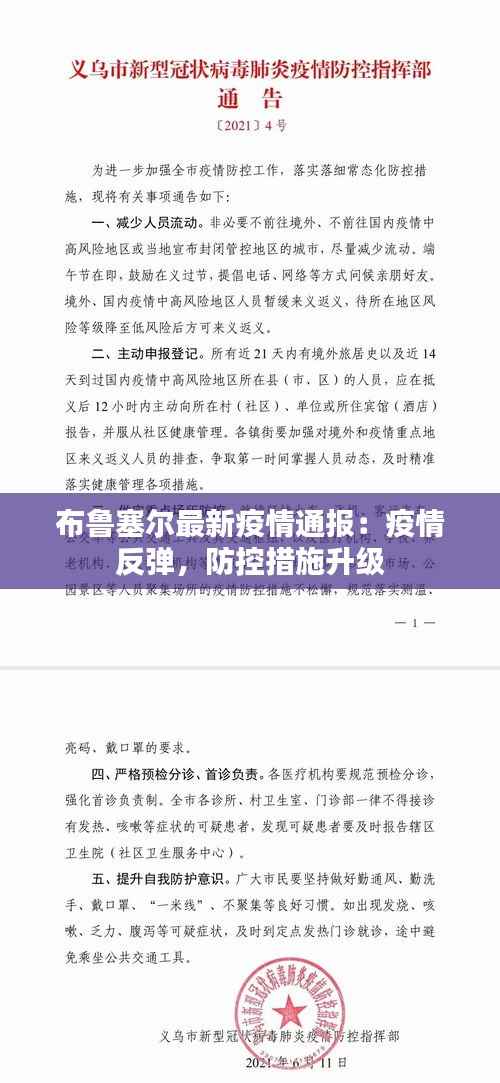 布鲁塞尔最新疫情通报：疫情反弹，防控措施升级