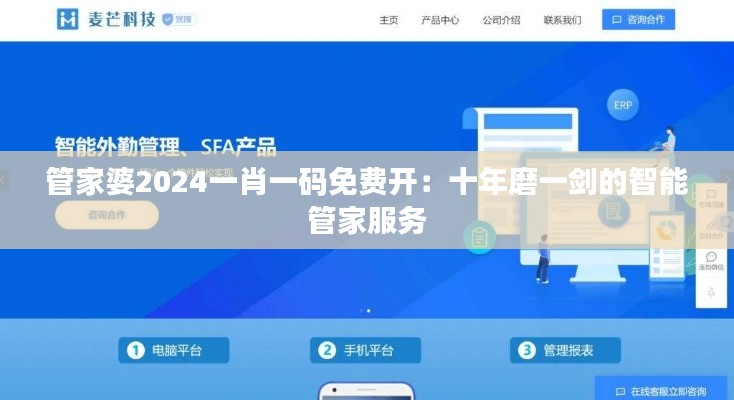 管家婆2024一肖一码免费开：十年磨一剑的智能管家服务