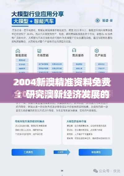 2004新澳精准资料免费：研究澳新经济发展的得力助手