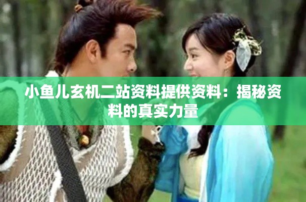 小鱼儿玄机二站资料提供资料：揭秘资料的真实力量