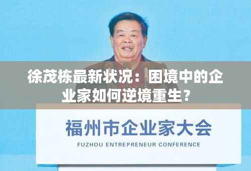 徐茂栋最新状况：困境中的企业家如何逆境重生？