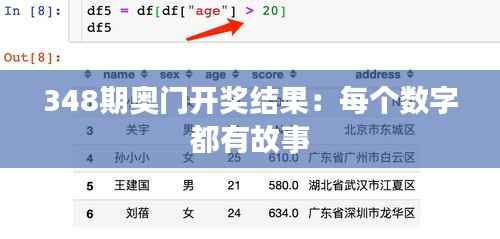 348期奥门开奖结果：每个数字都有故事