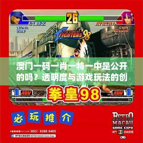 澳门一码一肖一特一中是公开的吗？透明度与游戏玩法的创新