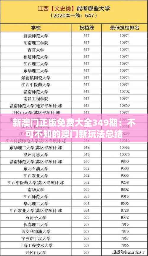 新澳门正版免费大全349期：不可不知的澳门新玩法总结