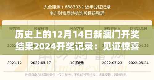 历史上的12月14日新澳门开奖结果2024开奖记录：见证惊喜的诞生