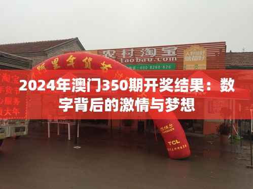 2024年澳门350期开奖结果：数字背后的激情与梦想