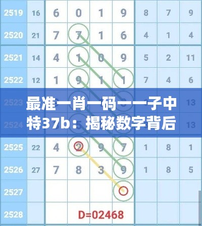 最准一肖一码一一子中特37b：揭秘数字背后的玄机与智慧