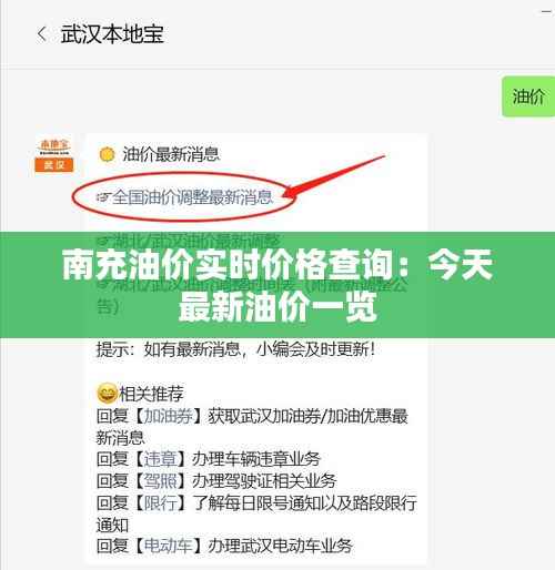南充油价实时价格查询：今天最新油价一览