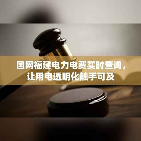 国网福建电力电费实时查询，让用电透明化触手可及