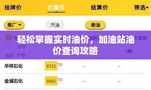 轻松掌握实时油价，加油站油价查询攻略