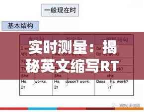 实时测量：揭秘英文缩写RTM及其应用领域