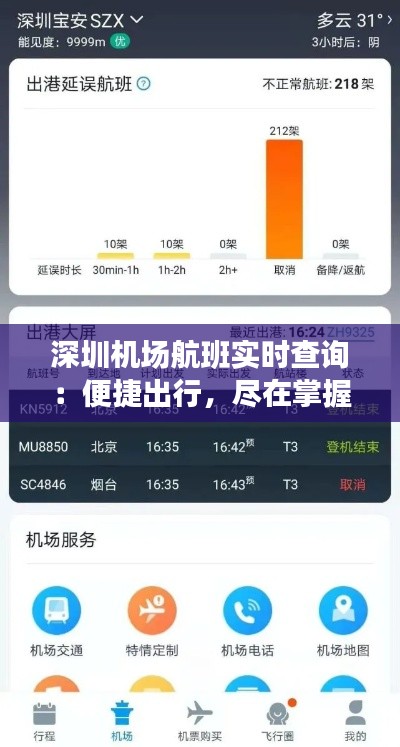 深圳机场航班实时查询：便捷出行，尽在掌握
