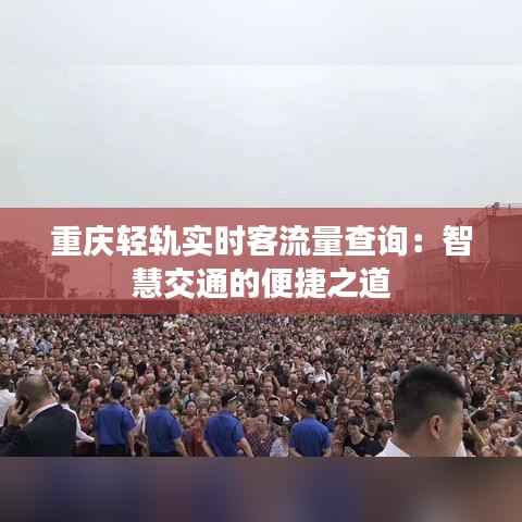 重庆轻轨实时客流量查询：智慧交通的便捷之道