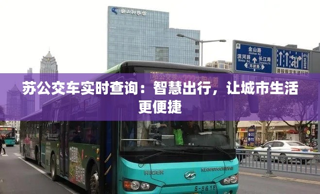 苏公交车实时查询：智慧出行，让城市生活更便捷