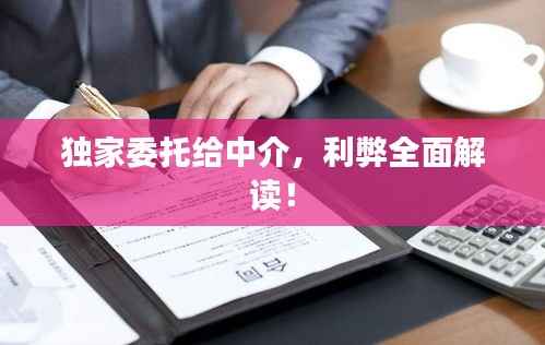 独家委托给中介，利弊全面解读！