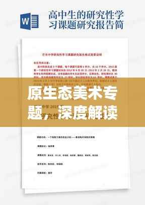 原生态美术专题，深度解读与总结范文分享