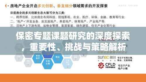 保密专题课题研究的深度探索，重要性、挑战与策略解析