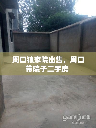 周口独家院出售，周口带院子二手房 