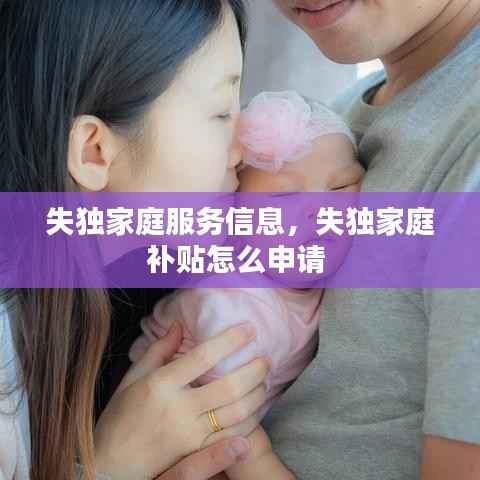 失独家庭服务信息，失独家庭补贴怎么申请 
