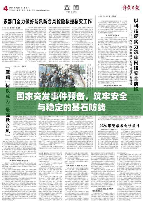 国家突发事件预备，筑牢安全与稳定的基石防线