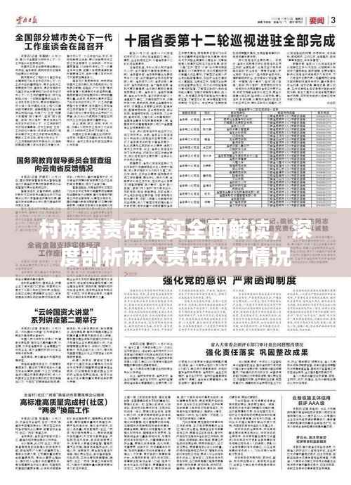 村两委责任落实全面解读，深度剖析两大责任执行情况