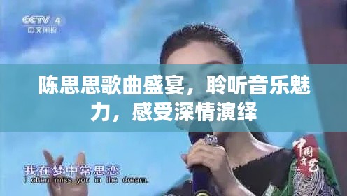 陈思思歌曲盛宴，聆听音乐魅力，感受深情演绎