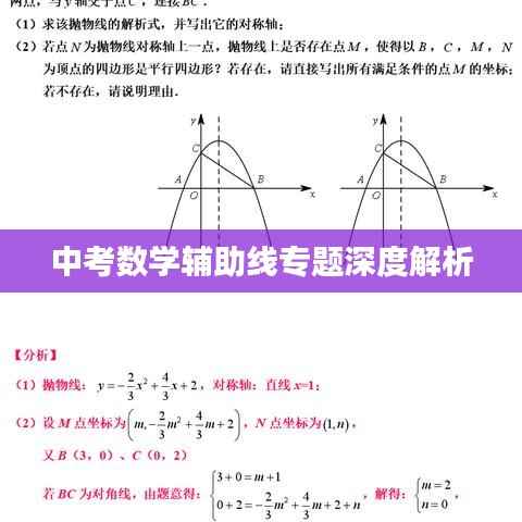 中考数学辅助线专题深度解析