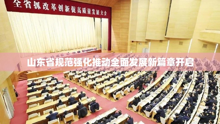 山东省规范强化推动全面发展新篇章开启