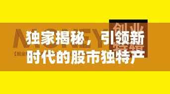 独家揭秘，引领新时代的股市独特产品，投资机遇大解析！