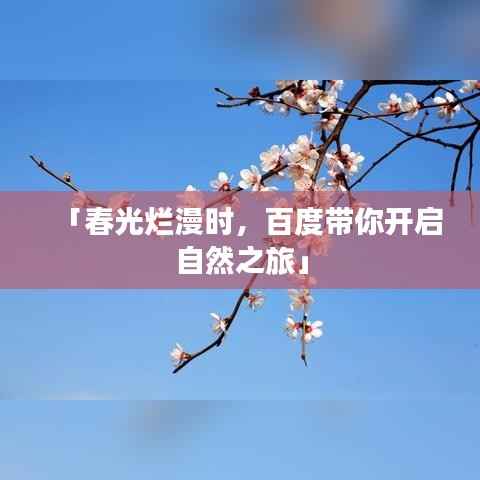 「春光烂漫时，百度带你开启自然之旅」