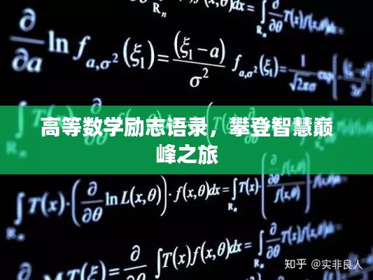 高等数学励志语录，攀登智慧巅峰之旅