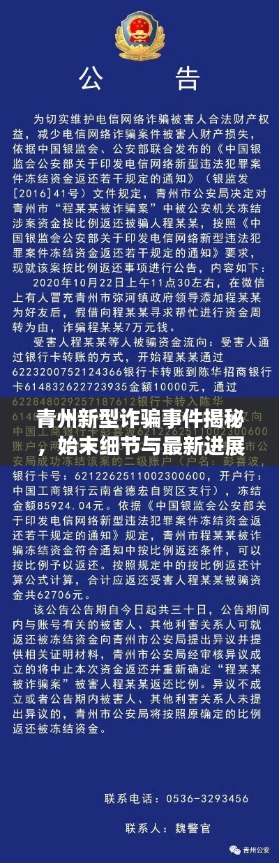 青州新型诈骗事件揭秘，始末细节与最新进展通报
