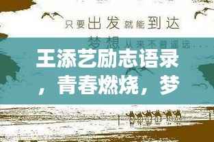 王添艺励志语录，青春燃烧，梦想逐风破浪
