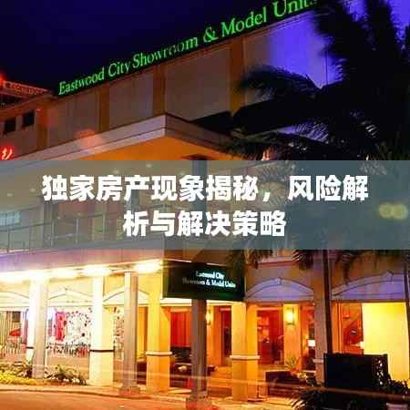 独家房产现象揭秘，风险解析与解决策略