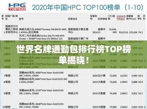 世界名牌通勤包排行榜TOP榜单揭晓！