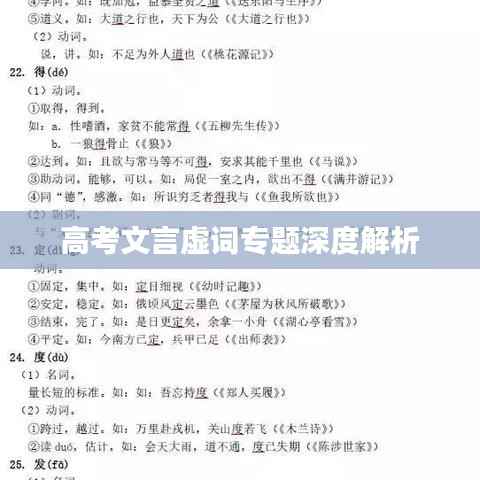 高考文言虚词专题深度解析