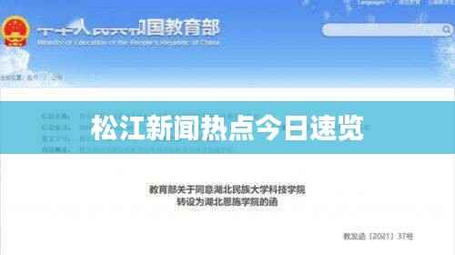 松江新闻热点今日速览