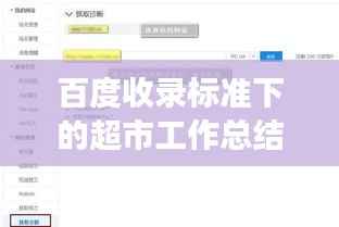 百度收录标准下的超市工作总结报告标题，揭秘运营细节与成果，洞察超市发展脉络！